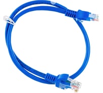 Патч-корд ExeGate UTP-RJ45-RJ45-5e-0,5M-BL, UTP, cat.5e, 0.5м, синий 172877