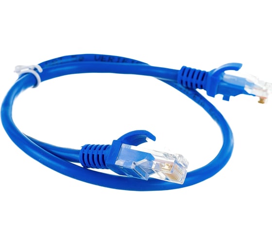Патч-корд ExeGate UTP-RJ45-RJ45-5e-0,5M-BL, UTP, cat.5e, 0.5м, синий 172877