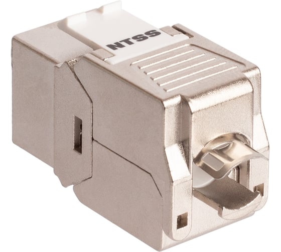 Розеточный модуль NTSS PREMIUM Keystone RJ45 FTP CAT5e 180 градусов безинструментальный белый ver2 NTSS-KJ2-PM-FTP-RJ45-5e-180-TL-WT