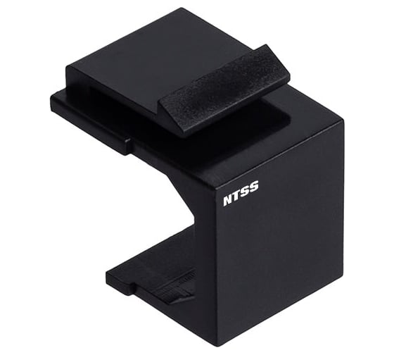 Модуль-заглушка NTSS PREMIUM тип Keystone, черный NTSS-KJ-PM-SIP-BL 1