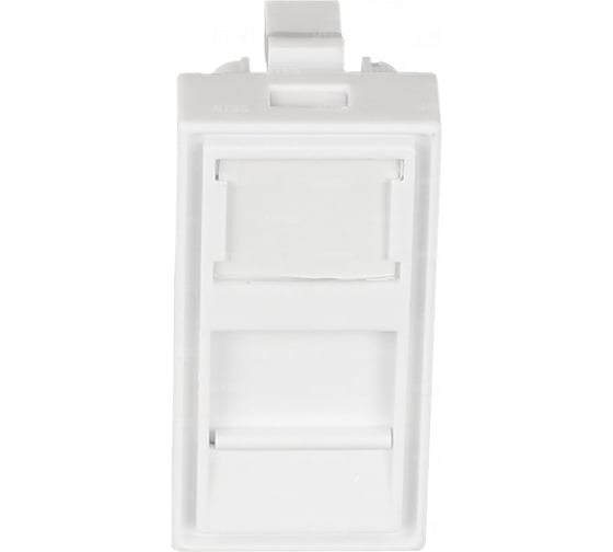 Лицевая панель NTSS PREMIUM для розеточных модулей типа Keystone 22.5x45 со шторкой NTSS-LP-PM-SIP-22.5X45-WT 1