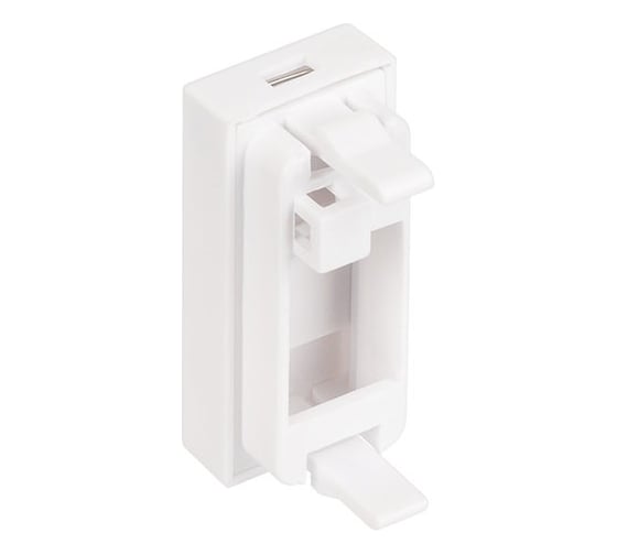 Лицевая панель NTSS PREMIUM для розеточных модулей типа Keystone 22.5x45 со шторкой NTSS-LP-PM-SIP-22.5X45-WT
