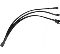 Кабель-разветвитель питания Cablexpert FAN 4pin(f)/3x4pin(m), PWM(ШИМ), медь, 27см, пакет, CC-FAN-1F3M-27CM