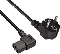 Кабель питания OfficePC PC-1,8 450W Евровилка Schuko - C13 угловой, черный, 1.8м ExeGate 297777