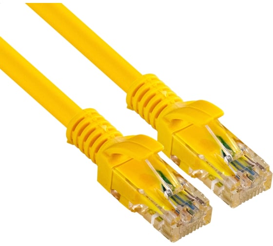 Патч-корд ExeGate UTP-RJ45-RJ45-C6-1M-YL, UTP, cat.6, 1м, желтый 297187