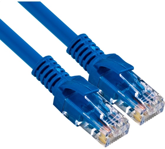 Патч-корд ExeGate UTP-RJ45-RJ45-C6-1M-BL, UTP, cat.6, 1м, синий 297190