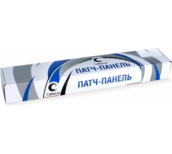 Патч-панель Cabeus 1U, 24 порта, RJ-45, категория 5e, PLCOL-24-Cat.5e-Dual