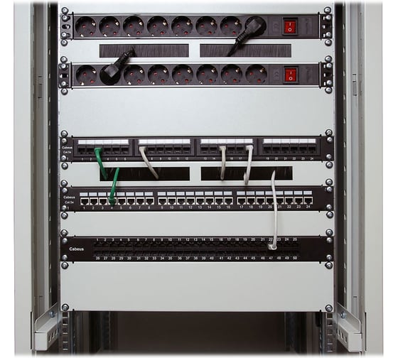 Патч-панель Cabeus 1U, 24 порта, RJ-45, категория 5e, угол портов 45 градусов , PLAN-24-Cat.5e-Dual PLAN-24-Cat.5e-Dual IDC