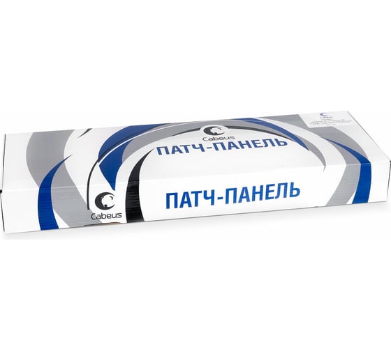 Патч-панель Cabeus 1U, 24 порта, RJ-45, категория 6a, PL-24-Cat.6a-Dual