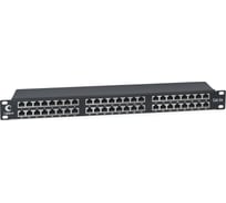 Патч-панель Cabeus высокой плотности, 1U, 48 портов RJ-45, категория 5e PLHD-48-Cat.5e-SH-Dual IDC-1U