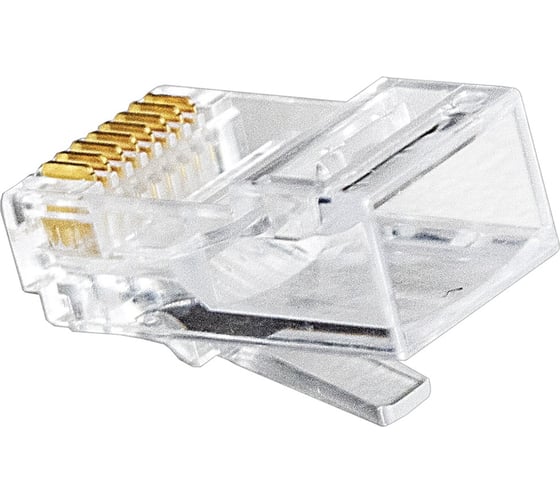 Коннектор RJ-45 ExeGate Категории 6 8P8C под одножильный кабель 100шт 283691