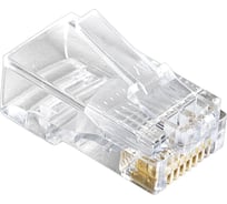 Коннектор RJ-45 ExeGate Категория 5 V 8P8C под одножильный кабель 100шт 158091