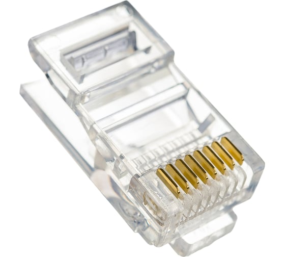 Коннектор RJ-45 ExeGate Категория 5 V 8P8C под одножильный кабель 100шт 158091