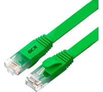 Патч-корд RJ45 GCR PROF 7.5m, UTP медь категории 6, зеленый, 30 AWG, 10 Гбит/с, T568B VIV52I844