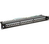 Патч-панель LANMASTER 24 порта с индикаторами, STP, категория 5E, 1U LAN-PPi24S5E