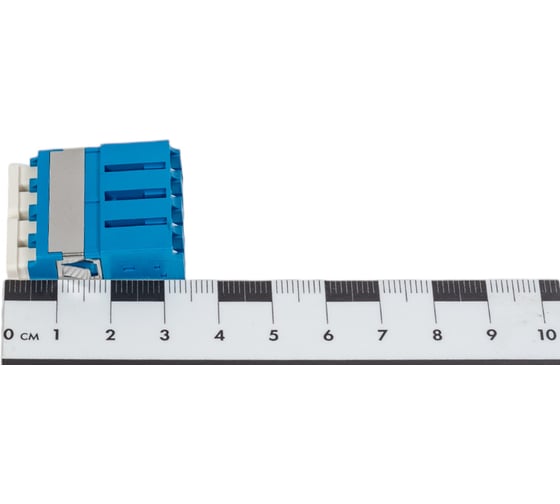 Оптический адаптер LANMASTER LC, SM, со шторкой, корпус SC, квадро LAN-4LCS/SH-AM-SM