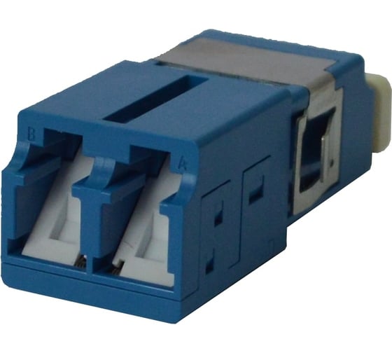 Оптический адаптер LANMASTER LC, SM, со шторкой, корпус SC, дуплексный LAN-2LCS/SH-AM-SM 1