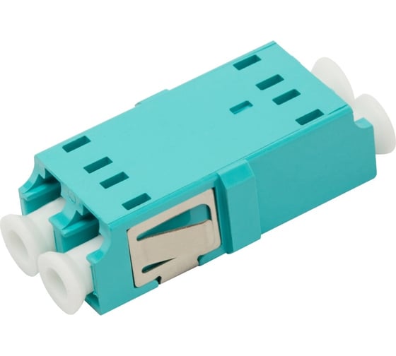 Оптический адаптер LANMASTER LC, OM3, корпус SC, без фланцев, дуплексный LAN-2LCS/NF-AM-OM3 1
