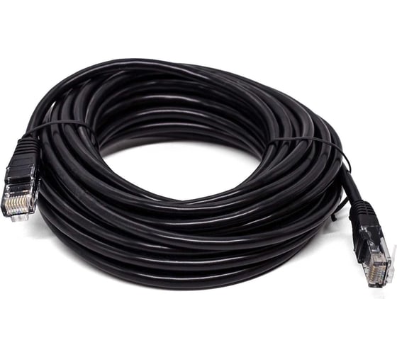 Кабель патч-корд Filum U/UTP 6 кат. 7.5м 26AWG(7x0.16 мм), чистая медь, LSZH, черный FL-U6-C-LSZH-7.5M-BK