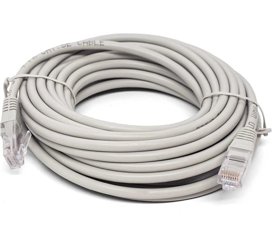 Кабель патч-корд Filum U/UTP 6 кат. 7.5м 26AWG(7x0.16 мм), чистая медь, LSZH, серый FL-U6-C-LSZH-7.5M