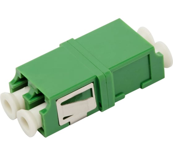 Оптический адаптер LANMASTER LC, SM/APC, корпус SC, без фланцев, дуплексный LAN-2LCS/NF-AM-APC 1