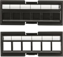 Вставка под кейстоны в модульную панель LANMASTER неэкранированная, 6 портов LAN-FRM-IN-6SK-UXX