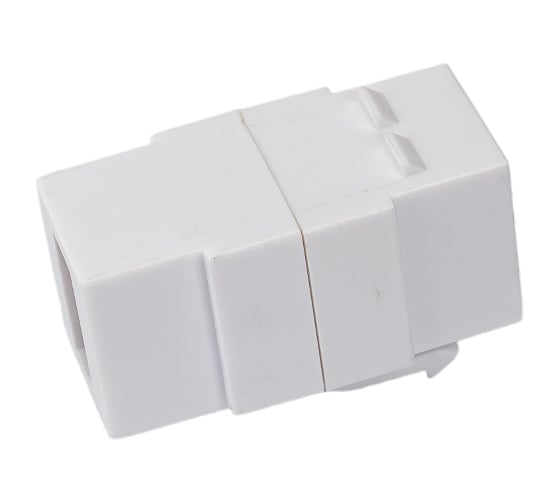 Вставка LANMASTER Keystone USB 2.0, тип A, мама-мама, 180 градусов, белая LAN-OK-USB20-AA/V-WH
