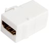 Вставка LANMASTER Keystone HDMI, мама-мама, 180 градусов, белая LAN-OK-HDMI-V-WH