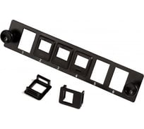 Адаптерная панель LANMASTER на 6 модулей, типа Keystone, для кросса LAN-FOB10-1P LAN-FP10-6OK