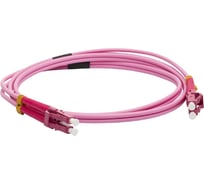 Патч-корд оптический , дуплексный, LC/PC-LC/PC, OM4, LSZH, 2 мм, 3.0 м LANMASTER LAN-2LC-2LC/OM4/SL-3.0