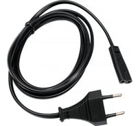 Кабель питания Cablexpert CEE 7/16-C7, 2х0.5мм2, 2.5А, 1.5м, черный, пакет, PC-184/2-1.5M