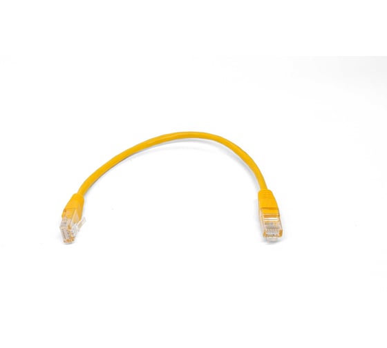 Кабель патч-корд Filum U/UTP 6 кат. 0.25м 26AWG(7x0.16 мм), чистая медь, LSZH, желтый FL-U6-C-LSZH-0.25M-Y