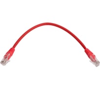 Кабель патч-корд Filum U/UTP 6 кат. 0.25м 26AWG(7x0.16 мм), чистая медь, LSZH, красный FL-U6-C-LSZH-0.25M-R