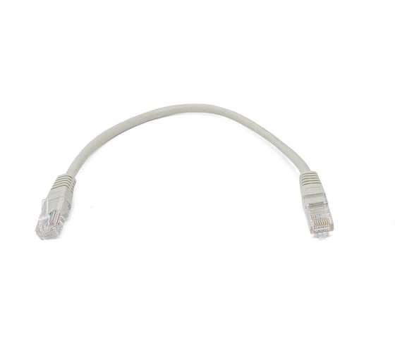Кабель патч-корд Filum U/UTP 6 кат. 0.25м 26AWG(7x0.16 мм), чистая медь, LSZH, серый FL-U6-C-LSZH-0.25M