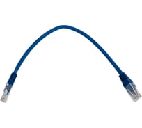 Кабель патч-корд U/UTP 6 кат. 0.25м FL-U6-C-LSZH-0.25M-BL 26AWG(7x0.16 мм), чистая медь, LSZH, синий Filum 00-01106479