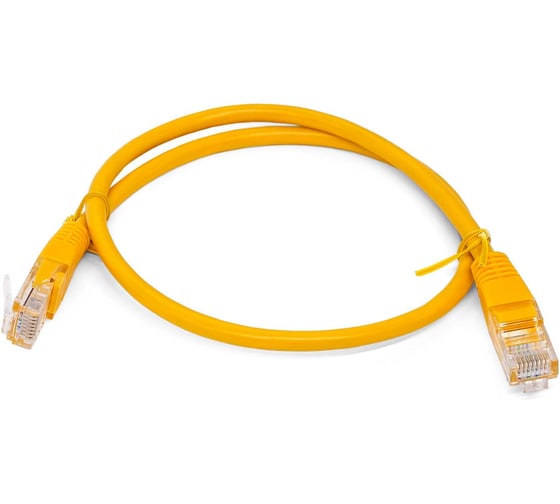 Кабель патч-корд Filum U/UTP 6 кат. 0.5м 26AWG(7x0.16 мм), чистая медь, LSZH, желтый FL-U6-C-LSZH-0.5M-Y