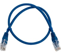 Кабель патч-корд Filum U/UTP 6 кат. 0.5м 26AWG(7x0.16 мм), чистая медь, LSZH, синий FL-U6-C-LSZH-0.5M-BL