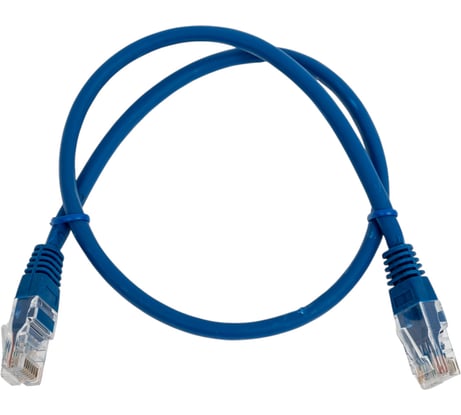 Кабель патч-корд Filum U/UTP 6 кат. 0.5м 26AWG(7x0.16 мм), чистая медь, LSZH, синий FL-U6-C-LSZH-0.5M-BL