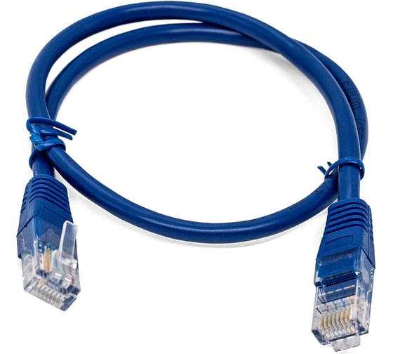 Кабель патч-корд Filum U/UTP 6 кат. 0.5м 26AWG(7x0.16 мм), чистая медь, LSZH, синий FL-U6-C-LSZH-0.5M-BL