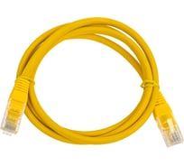 Кабель патч-корд Filum U/UTP 6 кат. 1м 26AWG(7x0.16 мм), чистая медь, LSZH, желтый FL-U6-C-LSZH-1M-Y