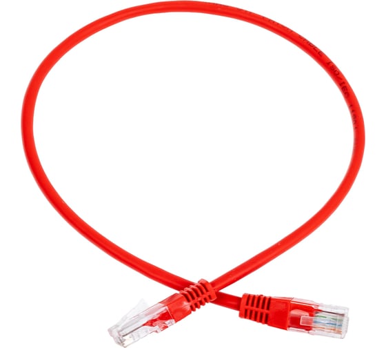 Патч-корд W&T 0,5М, UTP, КРАСНЫЙ, КАТЕГОРИЯ 5E WT-2038A0.5 RED
