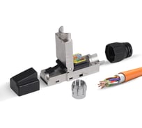 Коннектор полевой многоразовый самозажимной Retic RJ-45 (8P8C) cat. 6a, экранированный CN-TL-8P8C-C6A-SH-RTC