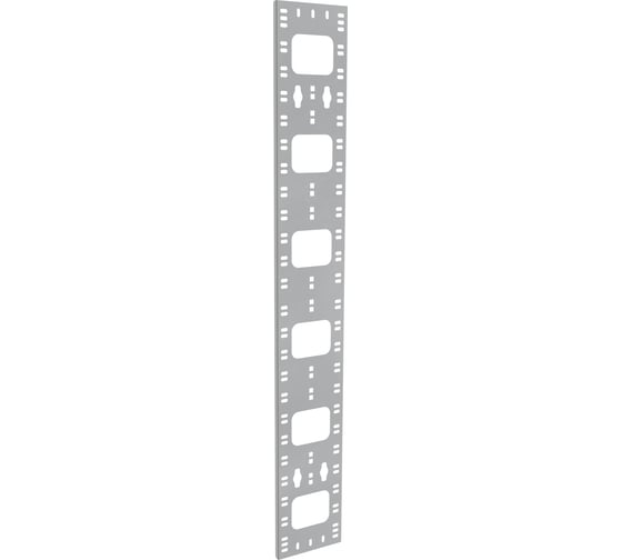 Органайзер кабельный вертикальный ITK 150х12мм 24U серый CO35-15024-R 1