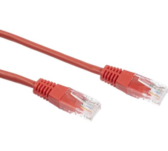 Патч-корд W&T 2М, UTP, КАТЕГОРИЯ 5E, КРАСНЫЙ WT-2038A2 RED