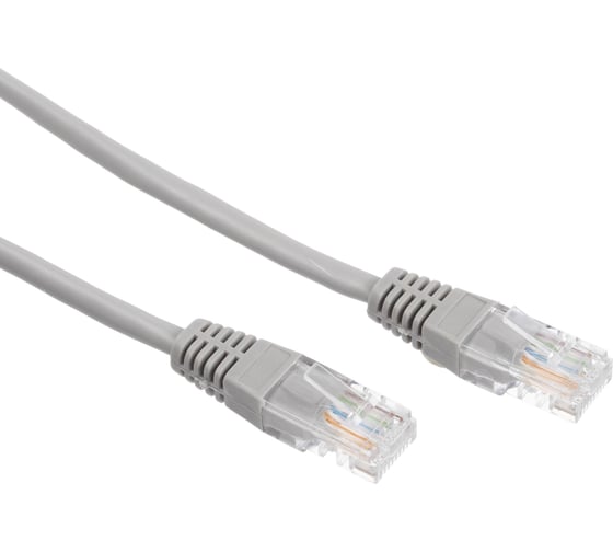 Патч-корд W&T 5М, UTP, КАТЕГОРИЯ 5E, СЕРЫЙ WT-2038A5 GREY