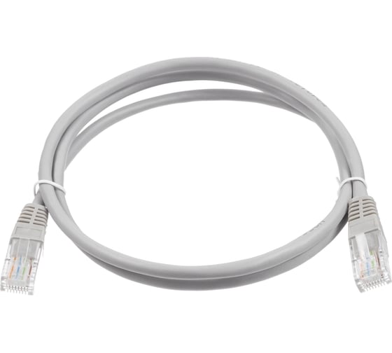 Патч-корд W&T 1М UTP, КАТЕГОРИЯ 5E, СЕРЫЙ WT-2038A1 GREY