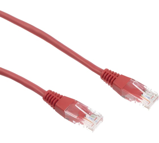 Патч-корд W&T 1М UTP, КАТЕГОРИЯ 5E, КРАСНЫЙ WT-2038A1 RED