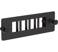 Планка ITK для 4-х Keystone FTP с заземлением черная CP05-4F