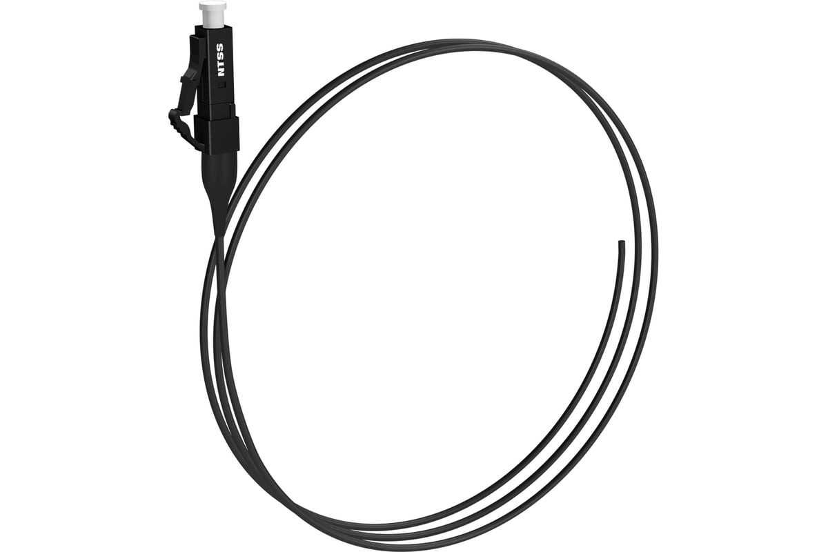 Пигтейл оптический NTSS PREMIUM LC/UPC 9/125мкм 1.5м LSZH чёрный NTSS ...