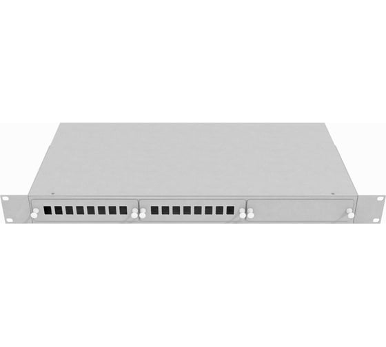 Кросс оптический стоечный TopLAN 19", 12 SC/LC дуплекс адаптеров 1U, серый КРС-Top-1U-12SC/LCD-GY 1